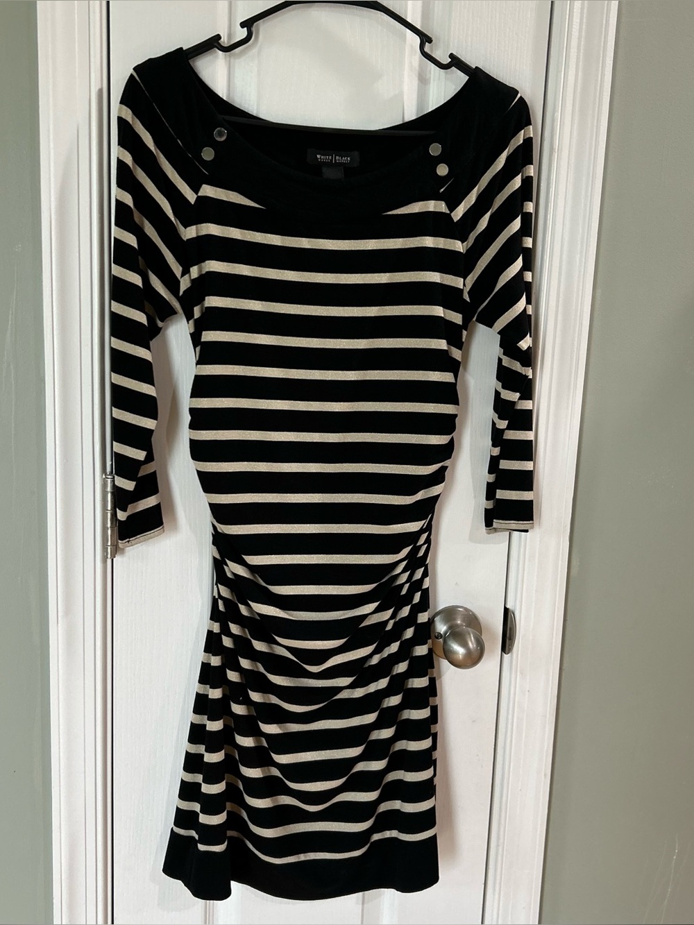 White House Black Market Striped Knit Dress Size Small